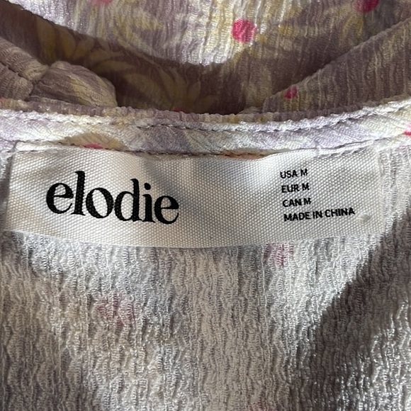 Elodie Lavender Floral Chloe Top NWOT Size Medium - Picture 8 of 9
